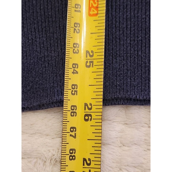 Polo Ralph Lauren Navy Men's Medium V-neck 100% Pima Cotton Sweater - Picture 5 of 7